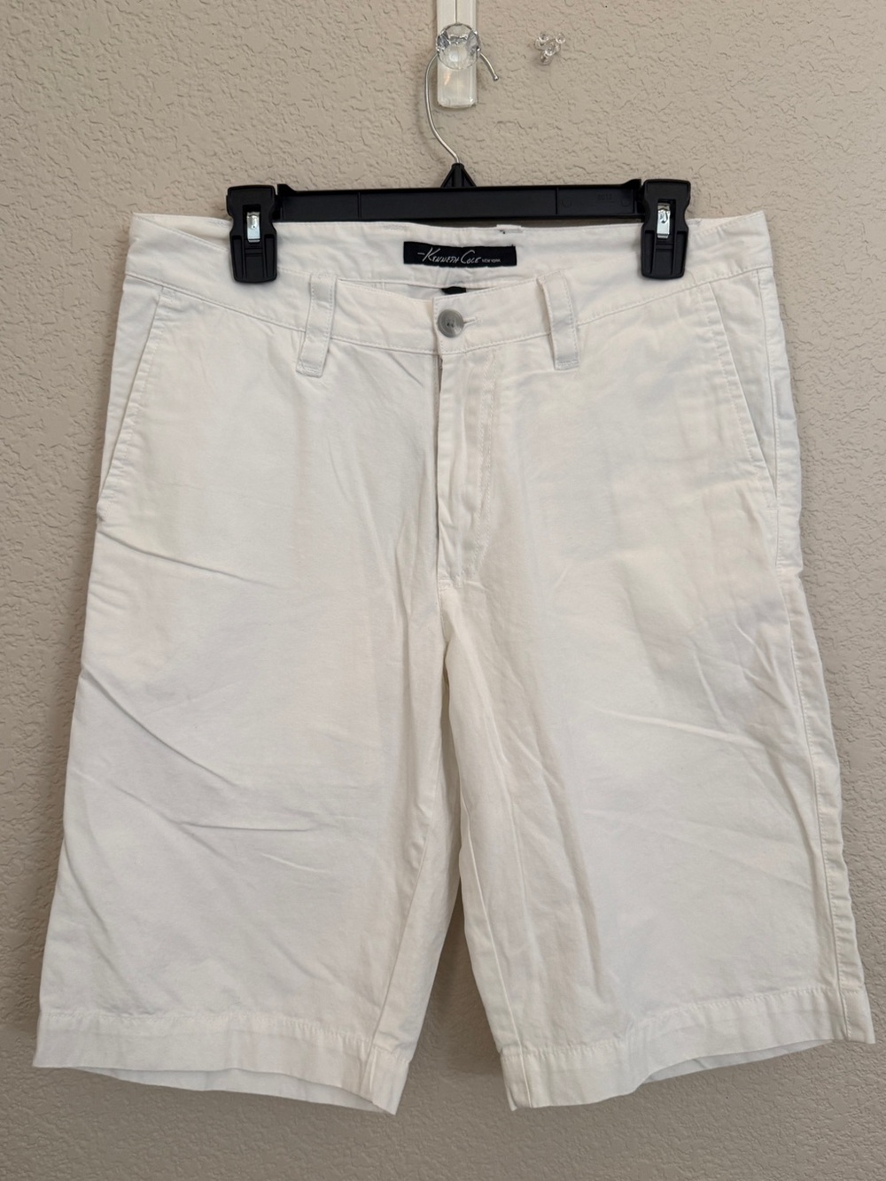 Kenneth Cole Men’s Cotton Shorts White Size 30
